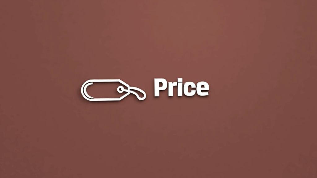 priceの文字とタグ